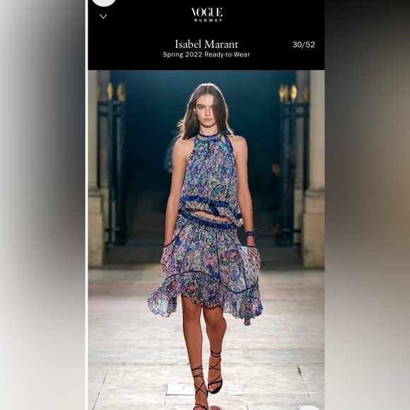 Isabel Marant Dresses & Skirts - Isabel Marant silk print set ( skirt + top ) runway 22